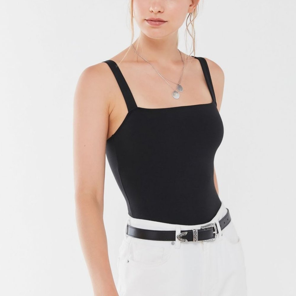 NWOT Urban Outfitters Strappy Square Neck Bodysuit